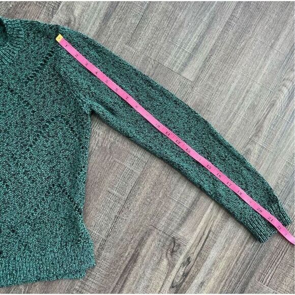 Banana Republic Open Knit Crew Neck Sweater Size XS Women’s Green - Picture 12 of 12